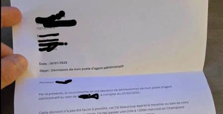 lettre démission