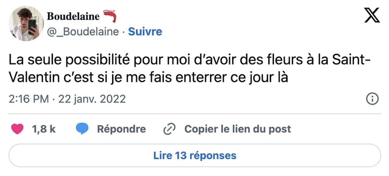 Les tweets les plus drôles sur la Saint-Valentin