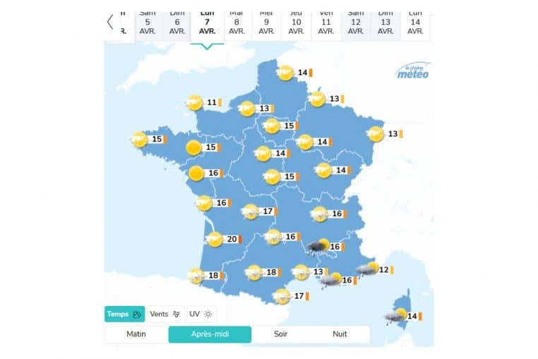 meteo 7 avril 2025 @la chaine meteo
