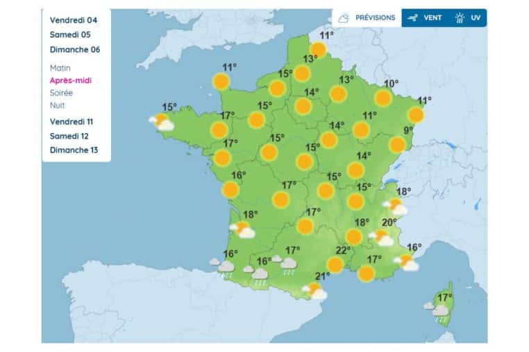 previsions 6 avril 2025 @meteo france