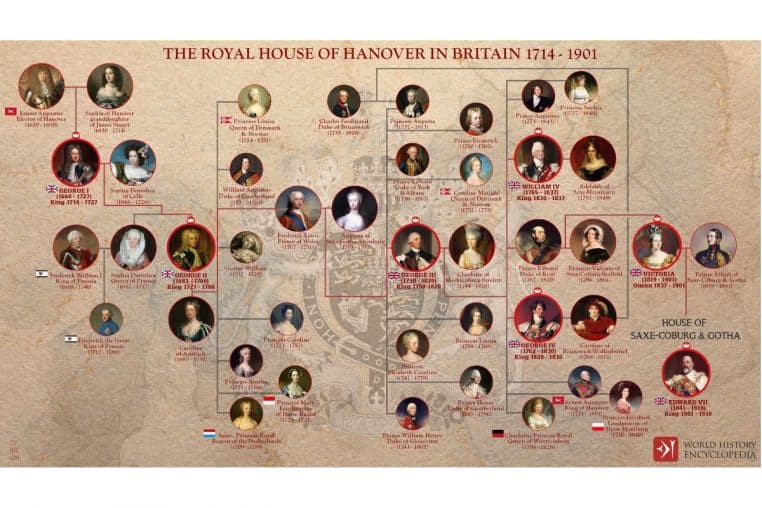 arbre genealogique famille royale @creative commons