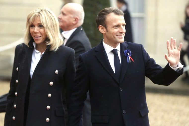 emmanuel macron et brigitte macron @creative commons