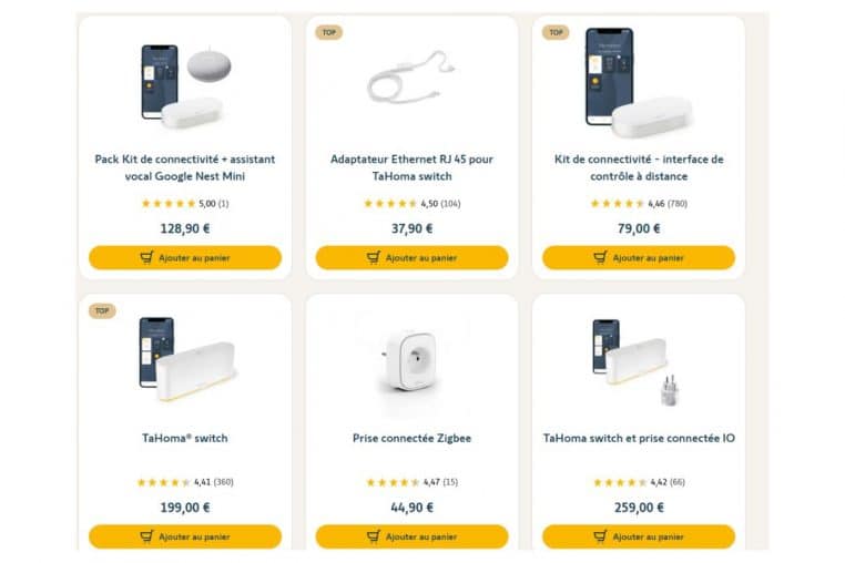 site TaHoma Switch Somfy