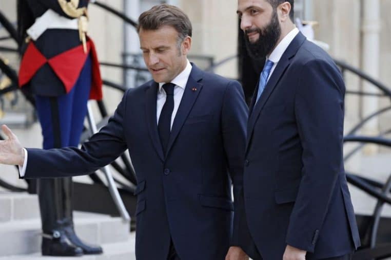 Ahmad al-Chareh et macron @ludovic marin