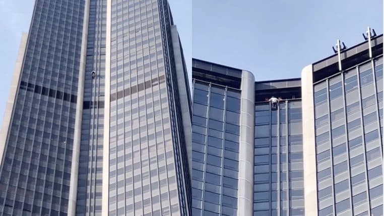 Anthony Andolfo grimpe la tour Montparnasse
