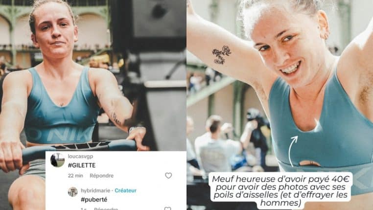 Marie Cay reçoit des commentaires sexistes à cause de ses poils sous les bras