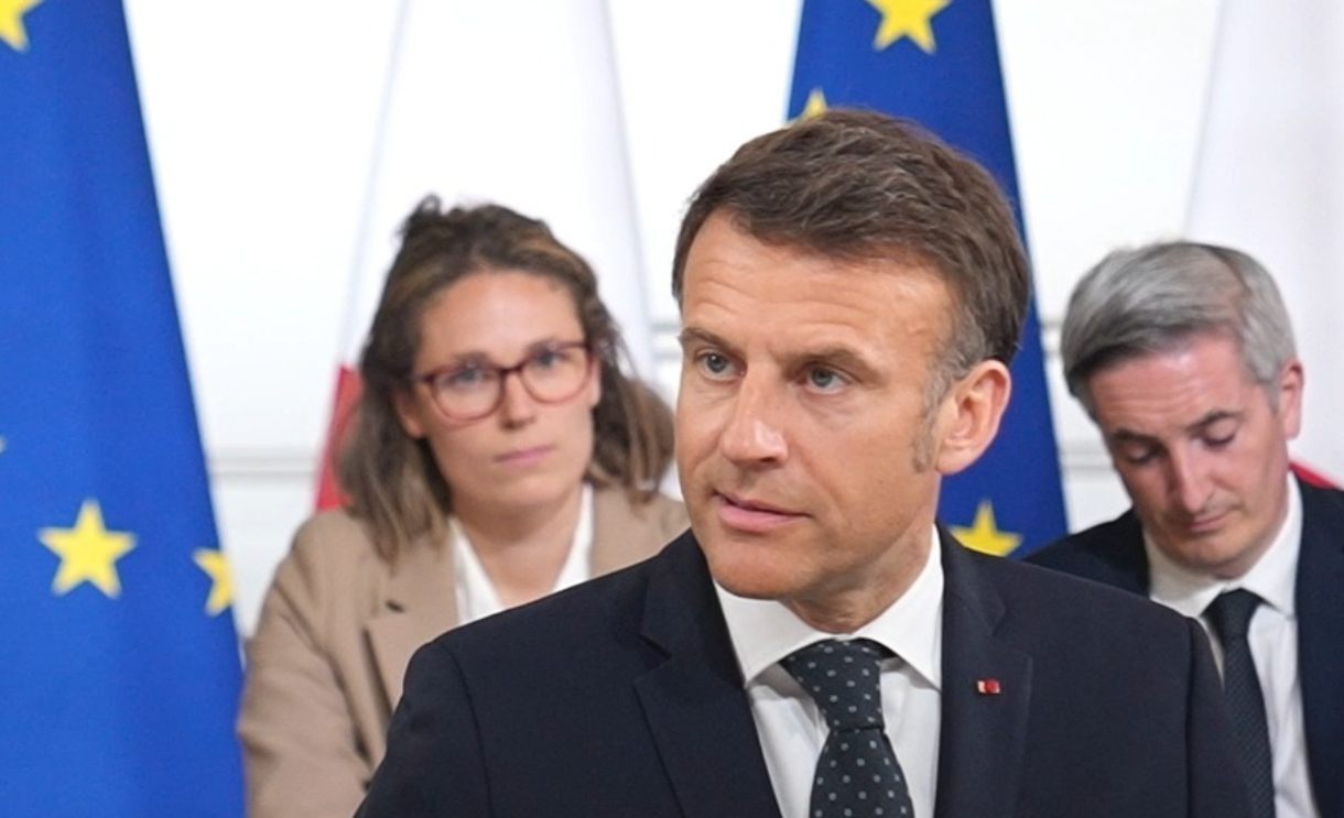 Emmanuel Macron intervient sur le plateau de TF1