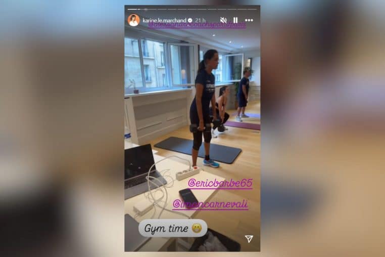 karine le marchand @son instagram officiel