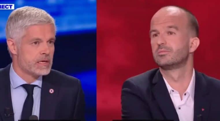 Gros clash entre Laurent Wauquiez et Manuel Bompard en direct à la télé (Vidéo)