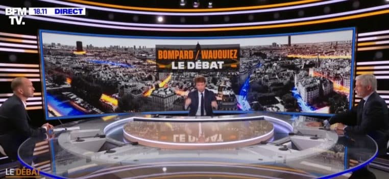 Gros clash entre Laurent Wauquiez et Manuel Bompard en direct à la télé (Vidéo)