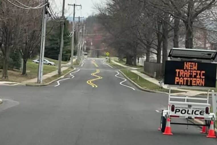 ligne route @ Montgomery Township Police Department