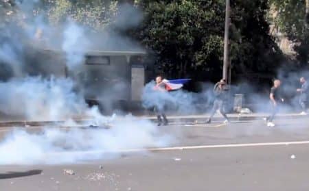manifestants vidéo
