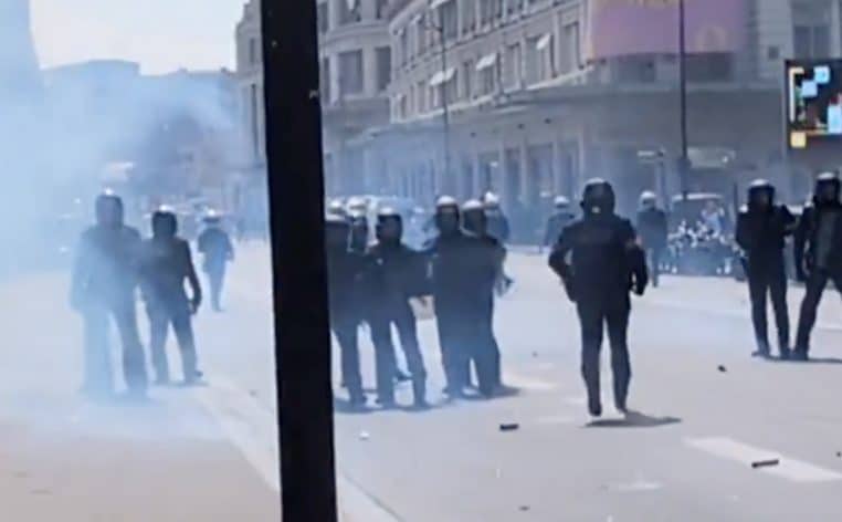 manifestants vidéo