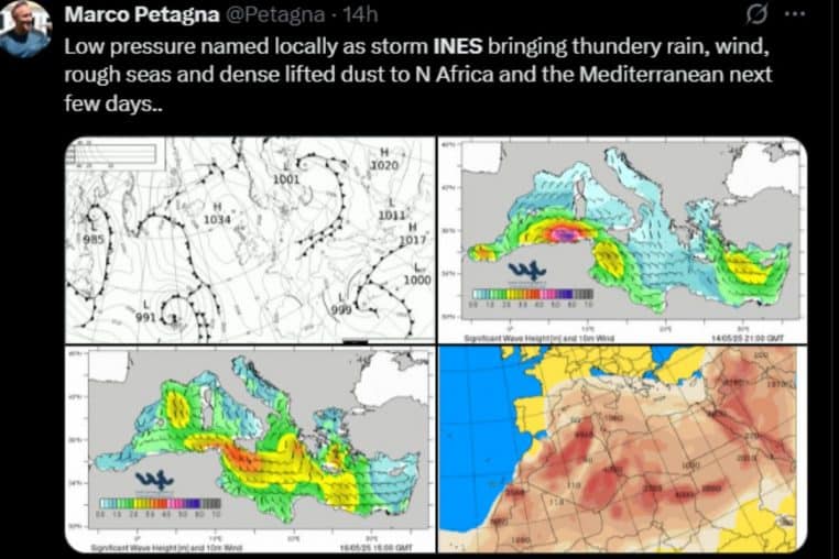 tempete ines europe @twitter