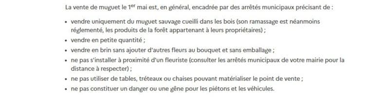 1er mai : voici toutes les règles à respecter si vous voulez vendre du muguet