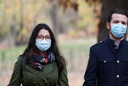 couple, mask, pandemic, covid, people, man, woman, face mask, protection, covid-19, outdoors, portrait