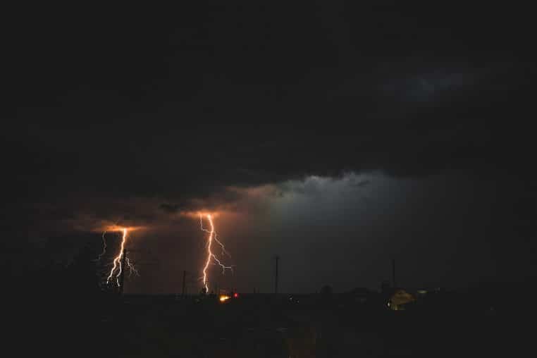 lightning, nature, storm, danger, clouds, weather