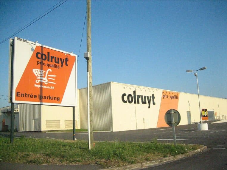 Façade d’un magasin Colruyt en Franc