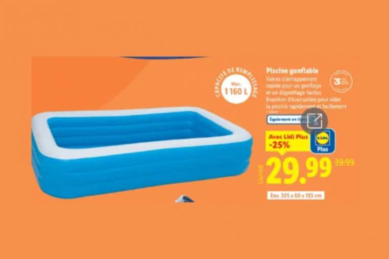 bons plans piscine @lidl