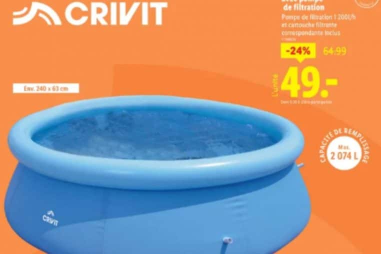 bons plans piscine @lidl