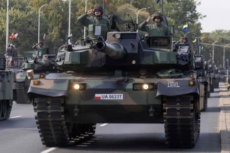 chars pologne pour lutter contre menace russe