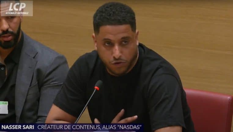 nasdas influenceur prend à partie un deputee