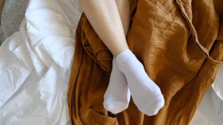 Chaussettes au lit