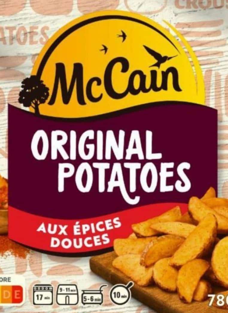 Rappel produit : potatoes McCain
