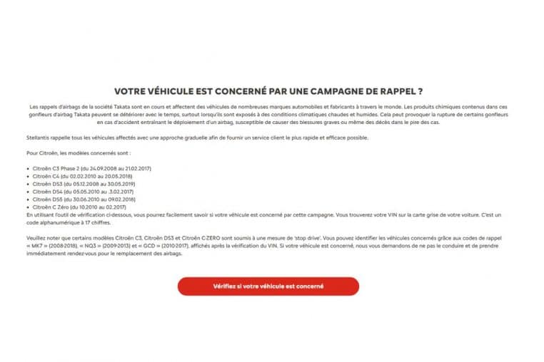 rappel voitures @citroen