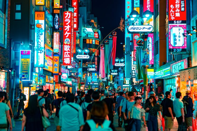 Foule à Tokyo au Japon