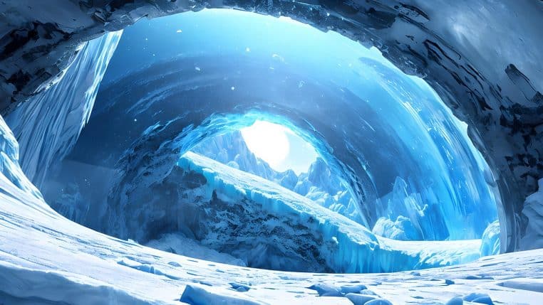 illustration d’une planète glacée dans l’espace