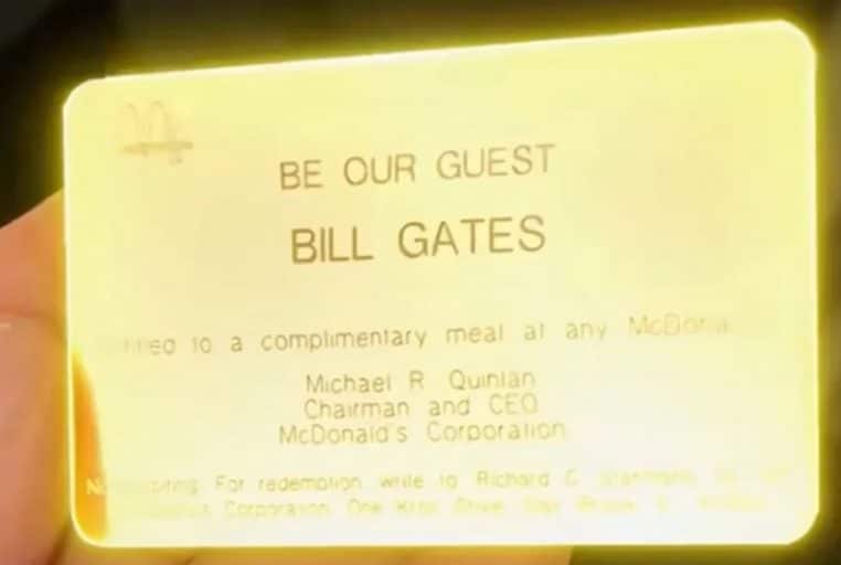 Carte McGold Bill Gates