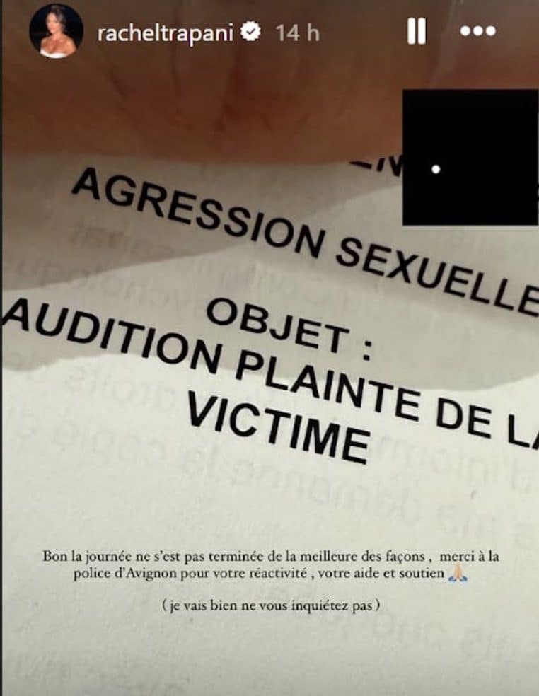 rachel legrain trapani agression porte plainte