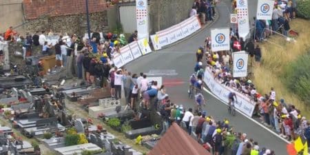 Spectateurs Tour cycliste