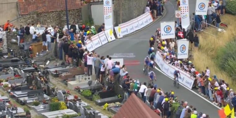 Spectateurs Tour cycliste