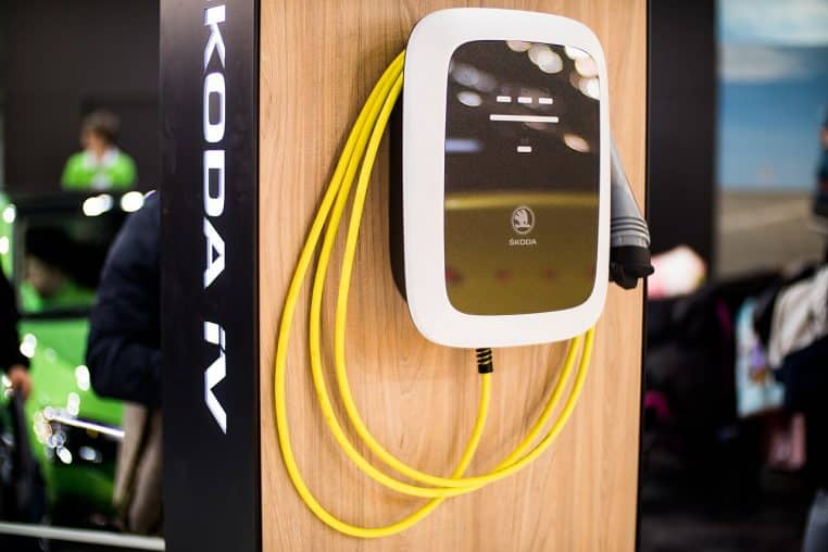 Borne de charge Škoda à domicile.