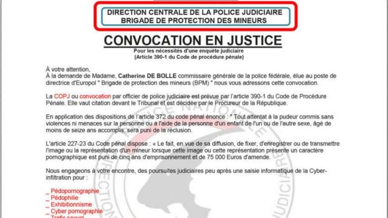 arnaque courrier @DR