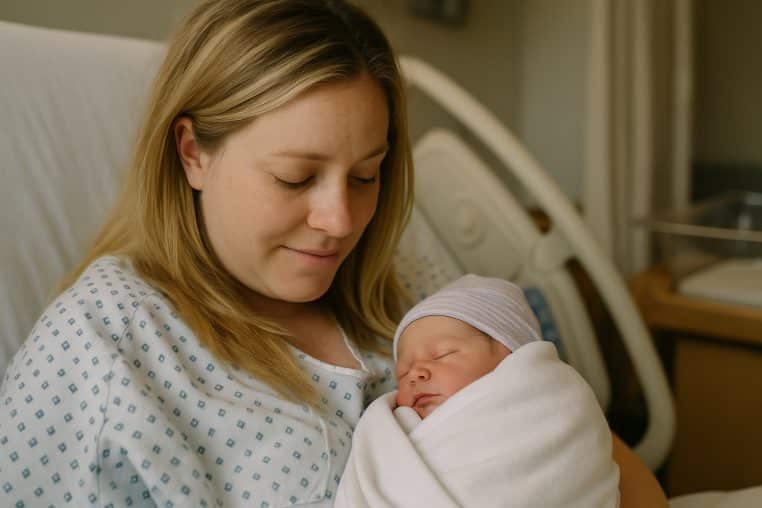 blague blonde accouchement