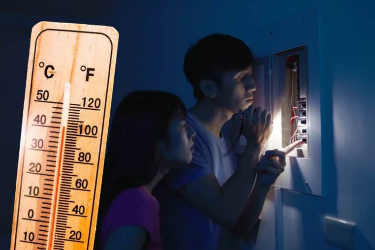 canicule coupure electricite @canva