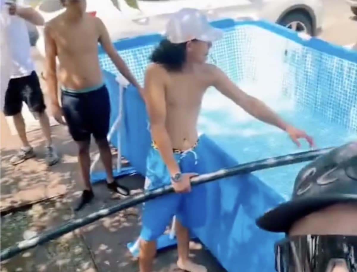 Canicule piscine sauvage