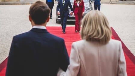 Emmanuel et Brigitte Macron