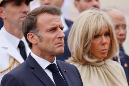 emmanuel brigitte macron @afp