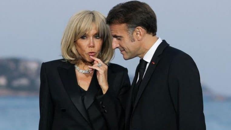 emmanuel macron et brigitte macron @afp