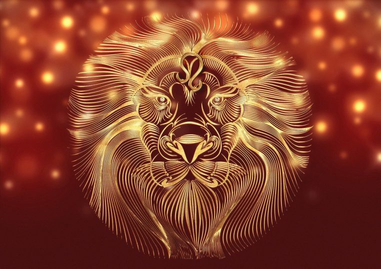 Illustration d’une tête de lion représentant le signe astrologique du Lion.