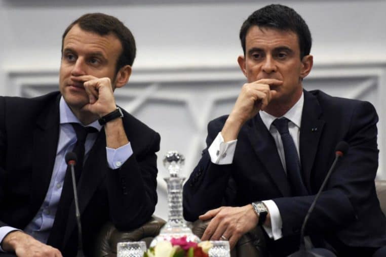 macron valls @afp