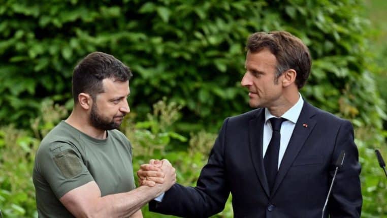 macron zelensky @afp