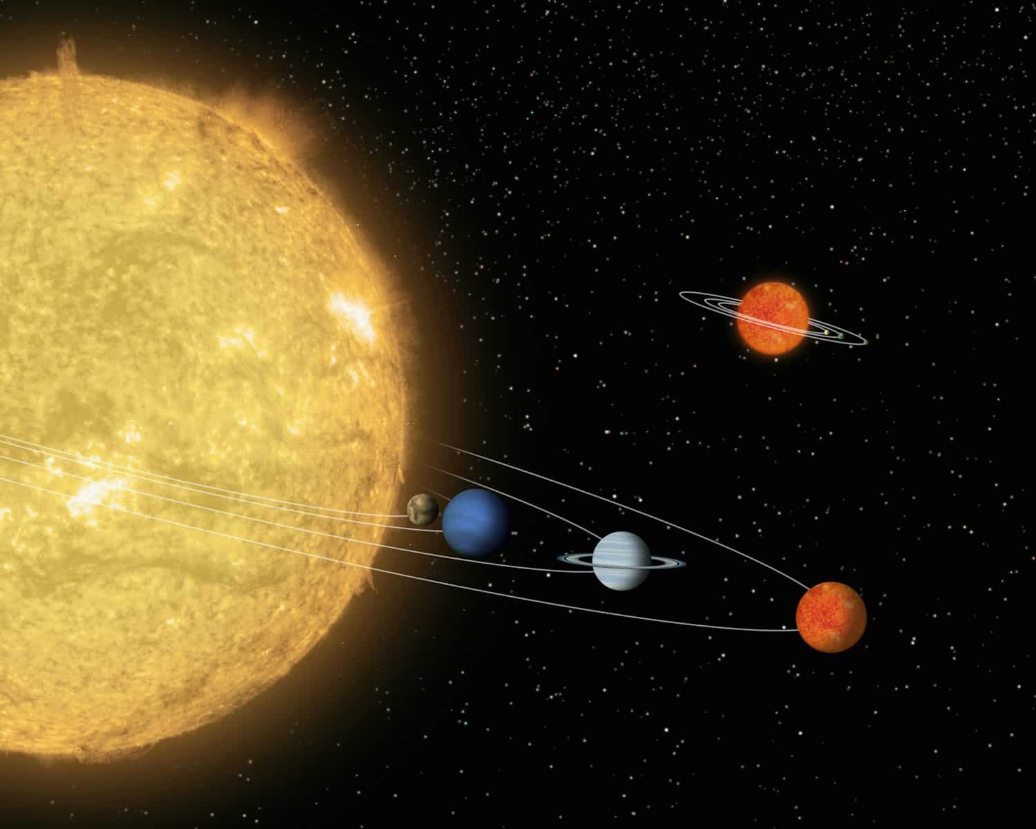 Planètes au système solaire