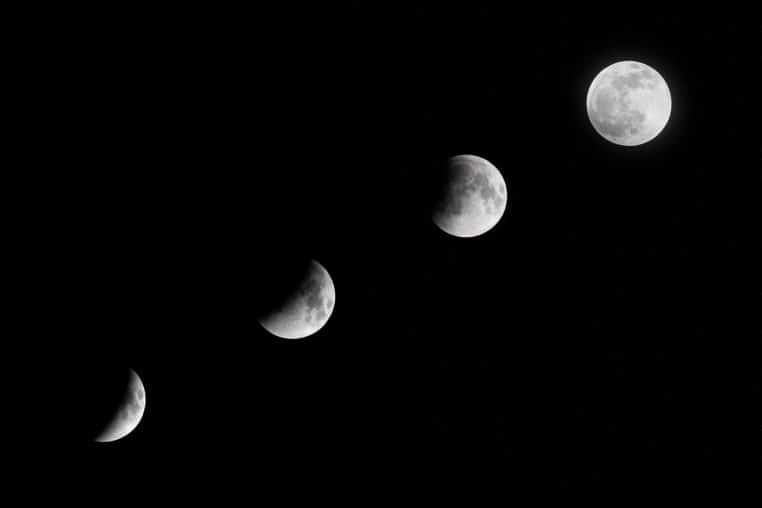 moon, night sky, nature, moon phases, sky