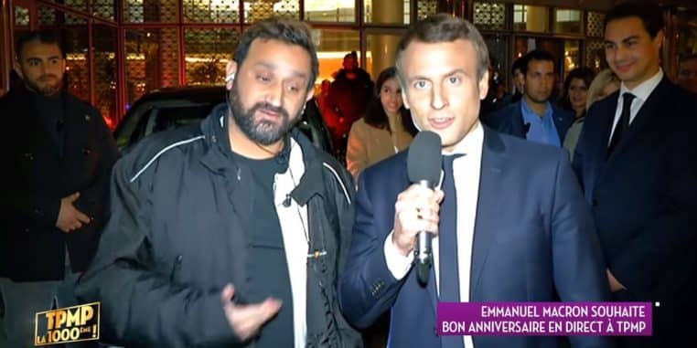 Cyril Hanouna revient rencontre emmanuel macronn