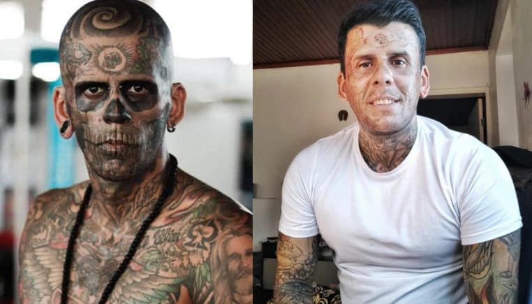 Leandro de Souza, l'homme le plus tatoué du Brésil, veut retirer ses tatouages